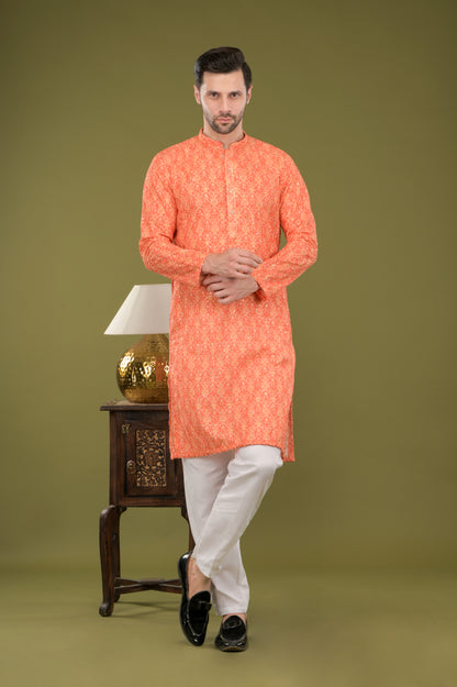 TARANG - Sunset Glow Embroidered Kurta Set