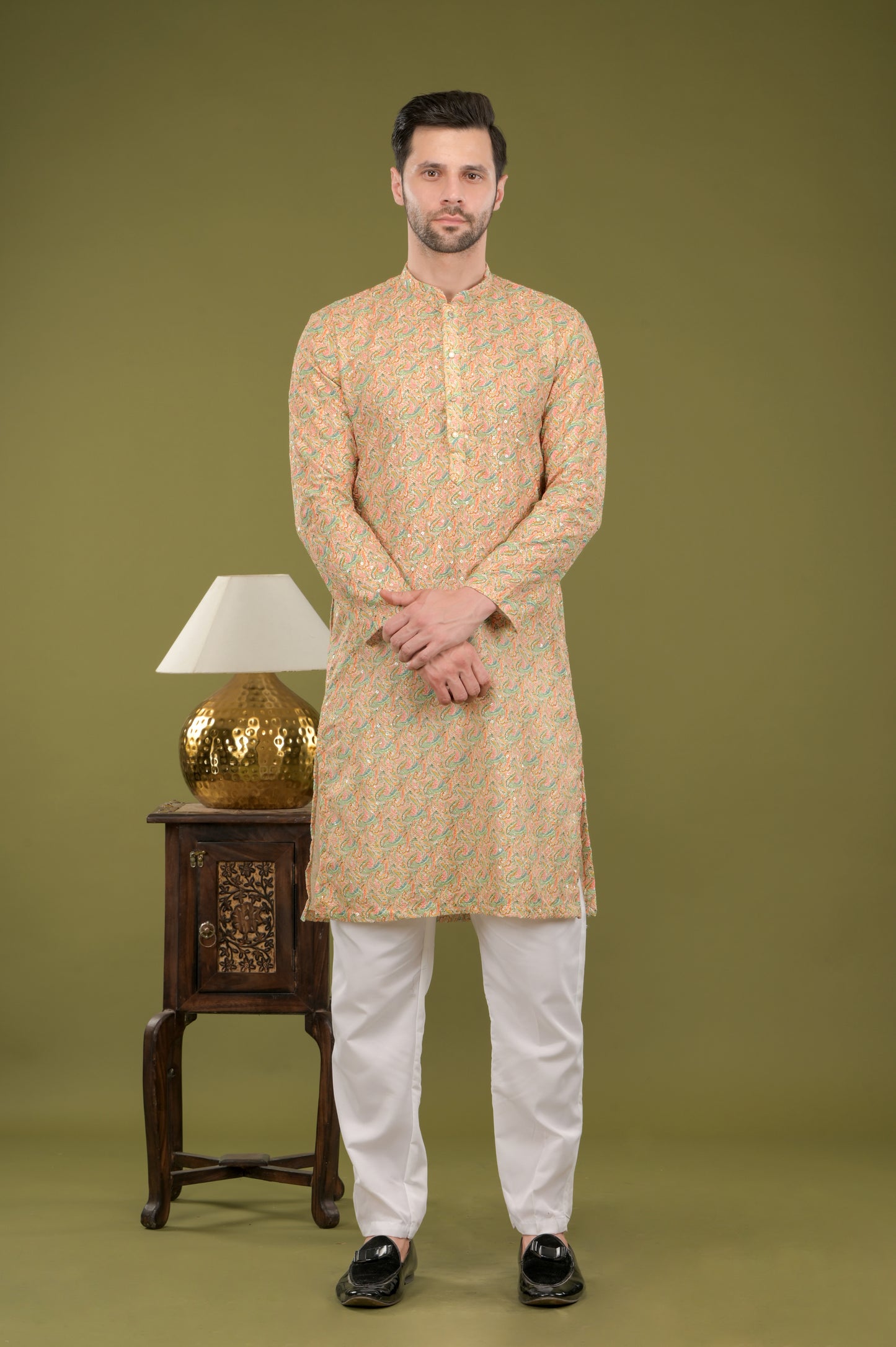 TARANG - Regal Gold Embroidered Kurta Set