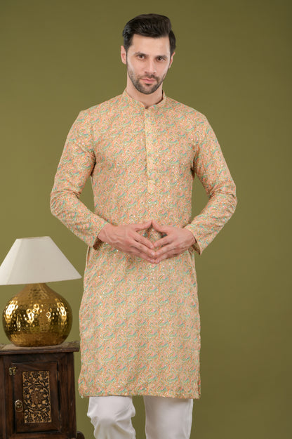 TARANG - Regal Gold Embroidered Kurta Set