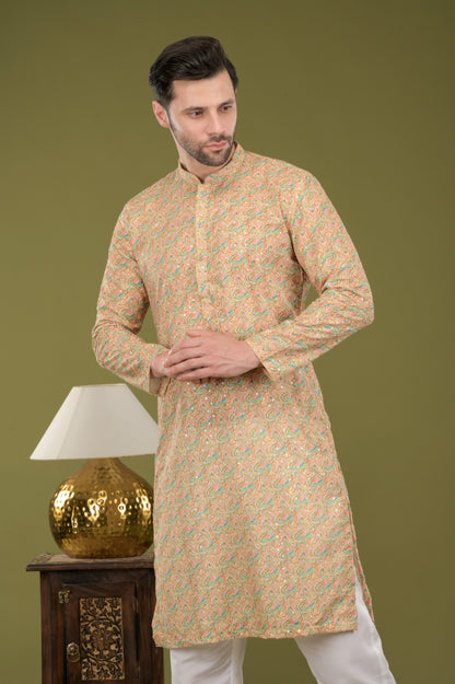 TARANG - Regal Gold Embroidered Kurta Set