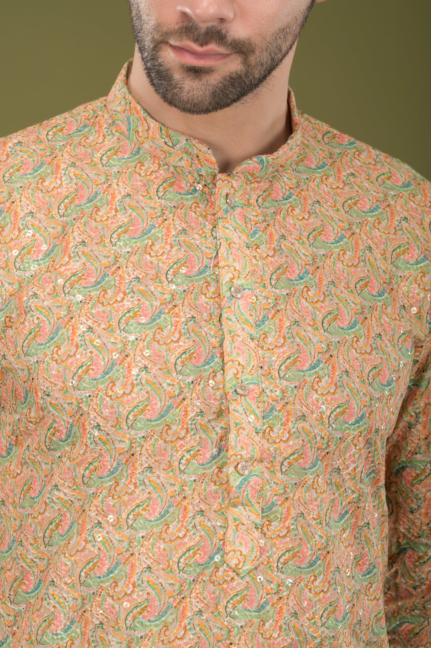 TARANG - Regal Gold Embroidered Kurta Set