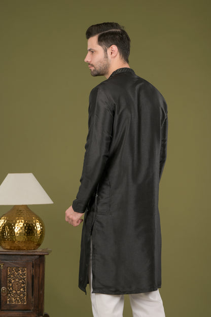 KANAK - Midnight Majesty Sequin Embroidered Kurta Set
