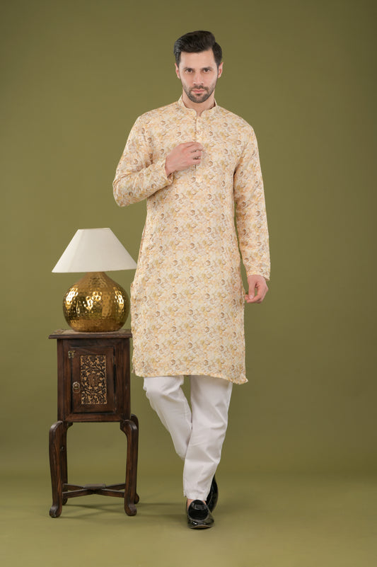 KIRIT - Sunehri Hexa Digital Print Kurta Set