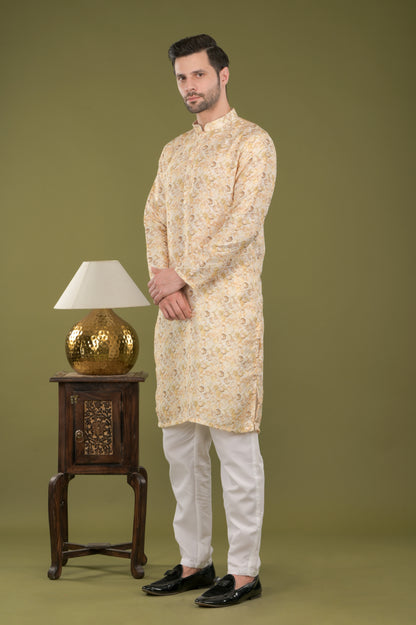 KIRIT - Sunehri Hexa Digital Print Kurta Set