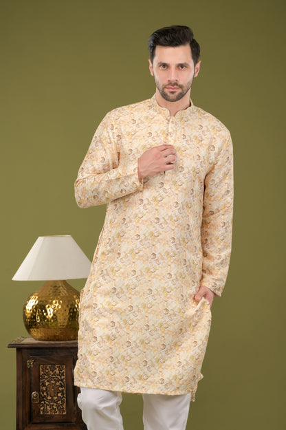KIRIT - Sunehri Hexa Digital Print Kurta Set