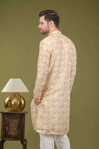 KIRIT - Sunehri Hexa Digital Print Kurta Set
